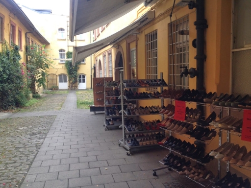 Walking through the plein